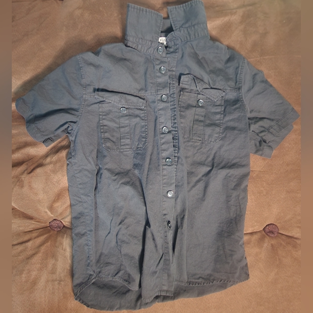 Short sleeves shirt/ men/ black